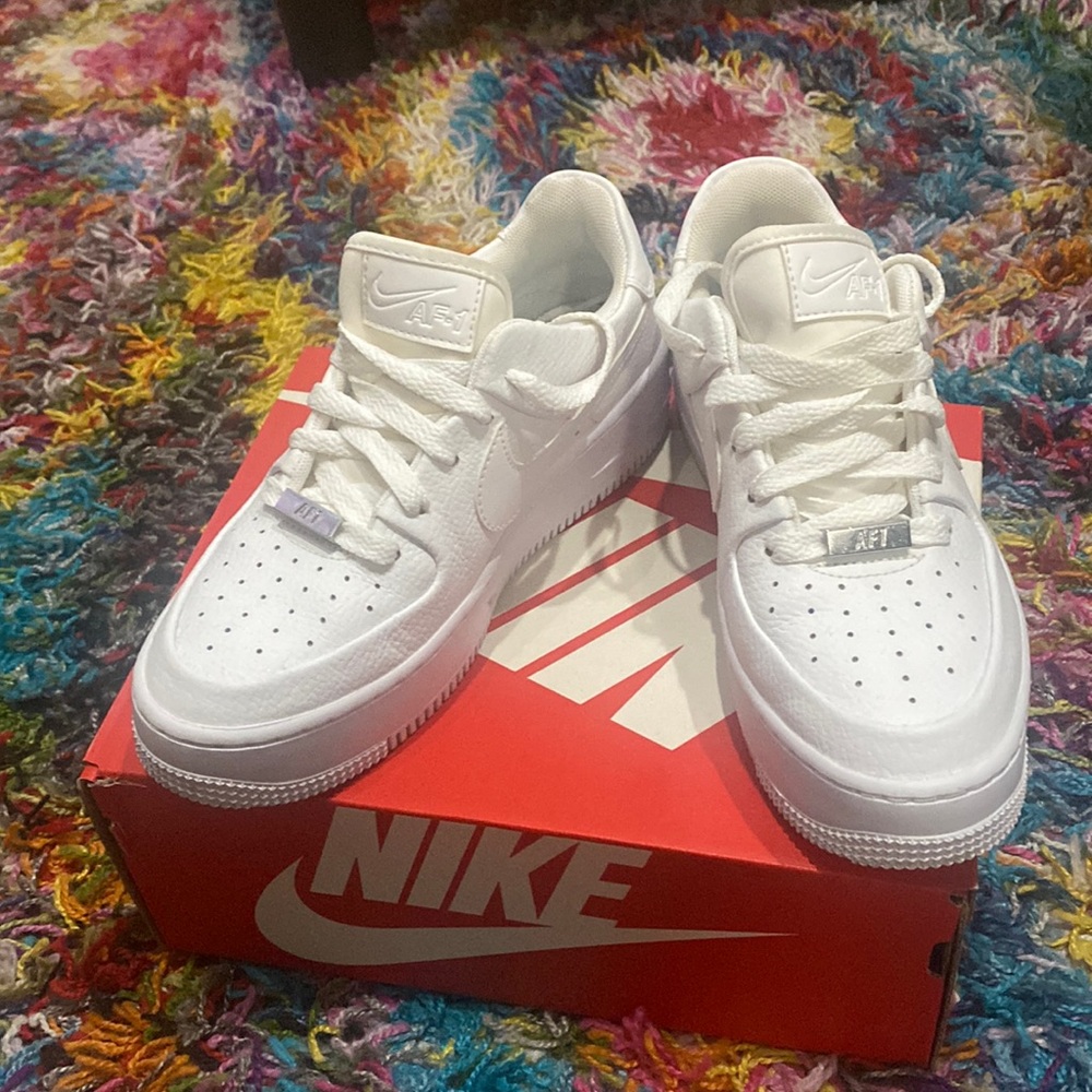 Nike Women’s White Low-Top Leather Sneakers